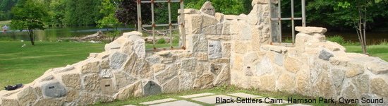 Black Settlers Cairn, Harrison Park, Owen Sound, Ontario