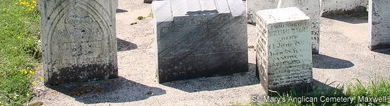 St. Mary's Anglican Cemetery, Maxwell, Ontario