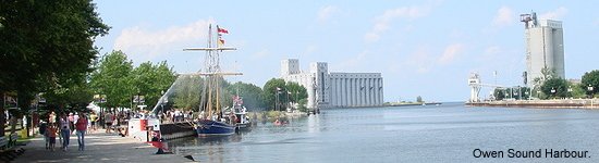 Owen Sound, Ontario harbour